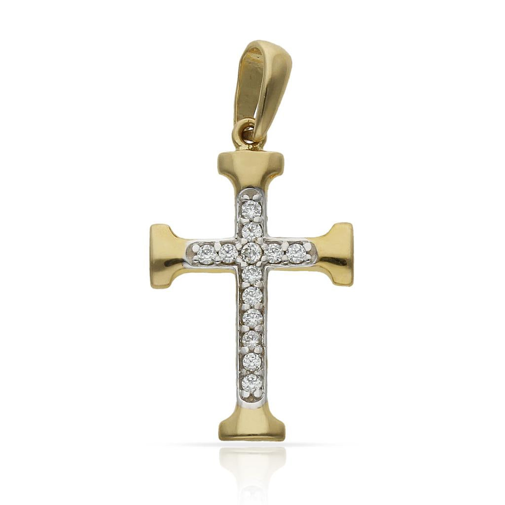 CRUZ DE ORO CON CIRCONITAS