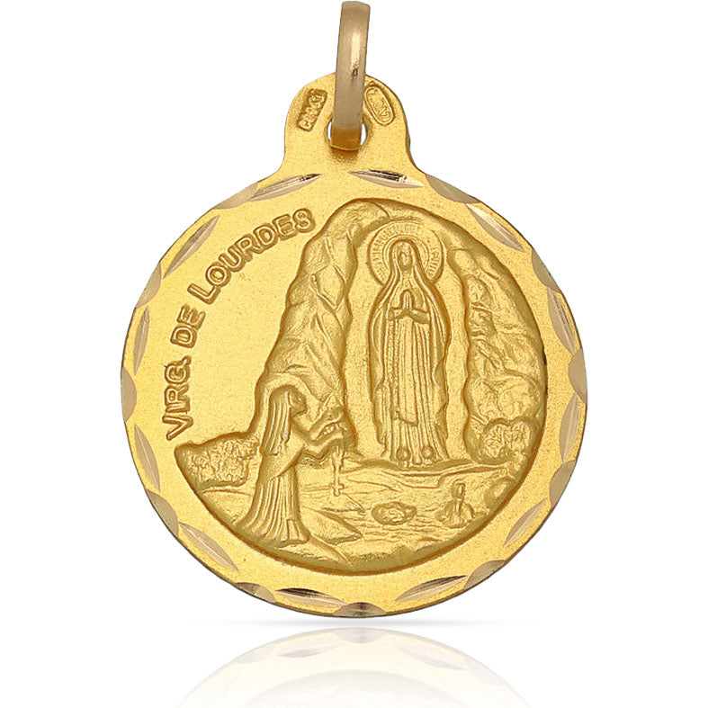 MEDALLA ORO 18KL V. DE LOURDES