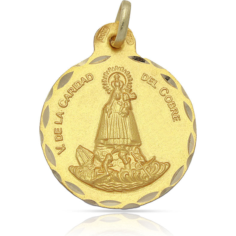 MEDALLA ORO 18KL V. CARIDAD DEL COBRE