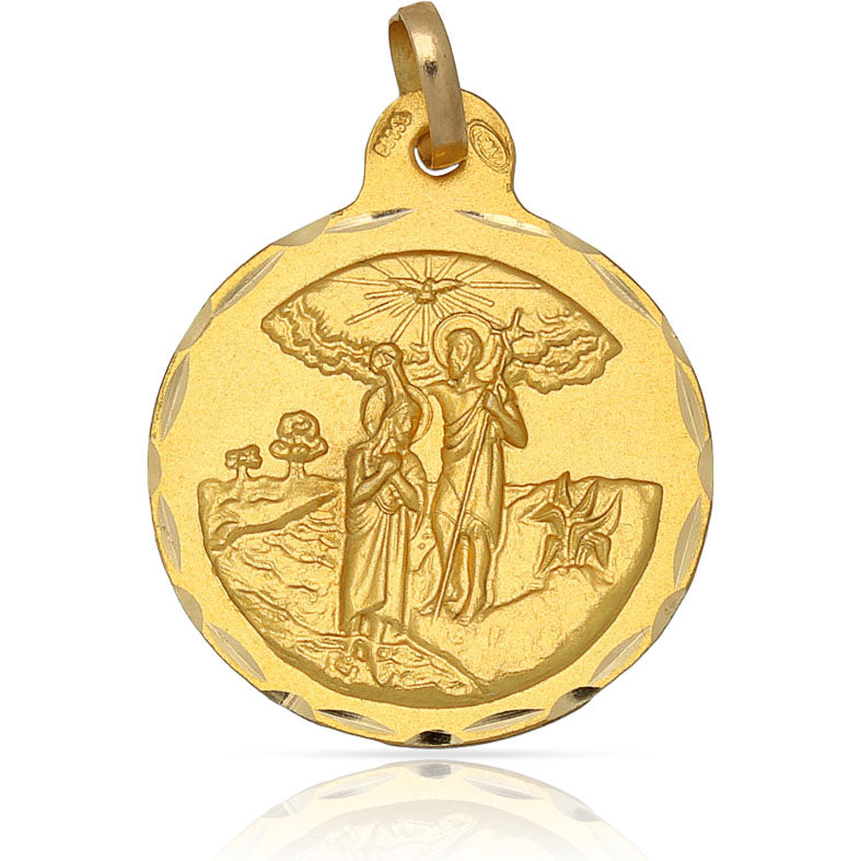 MEDALLA ORO 18KL SAN JUAN BAUTISTA