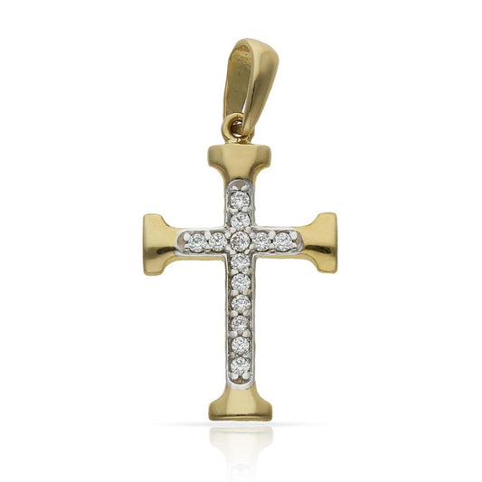 CRUZ DE ORO CON CIRCONITAS