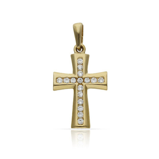 CRUZ DE ORO CON CIRCONITAS