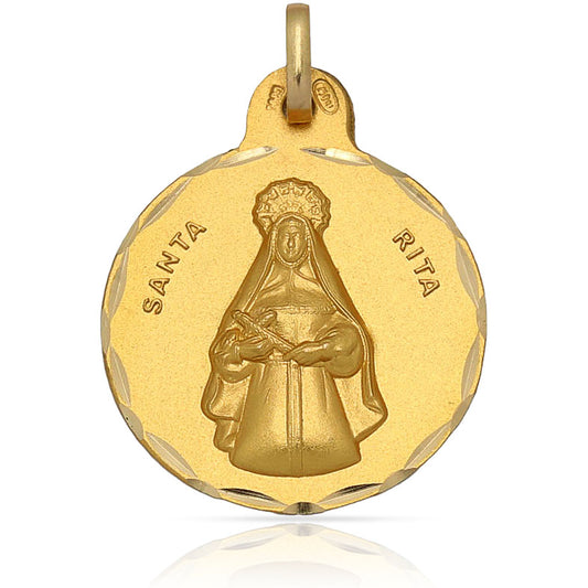 MEDALLA ORO 18 KL SANTA RITA