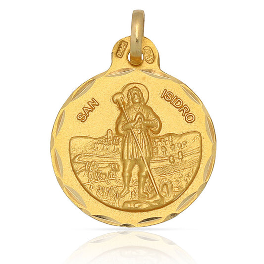 MEDALLA ORO 18KL SAN ISIDRO